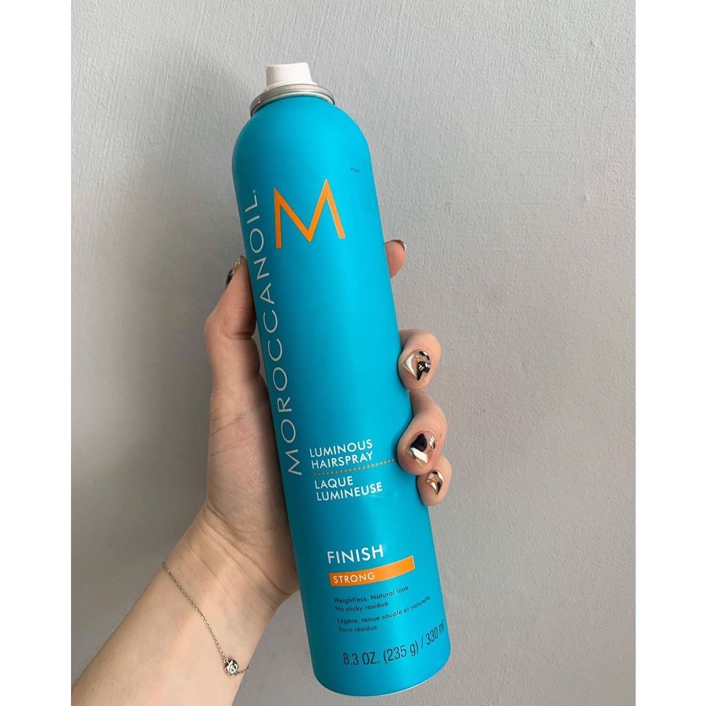 Gôm xịt giữ nếp trung bình cho tóc Moroccanoil Luminous Hairspray Finish MEDIUM