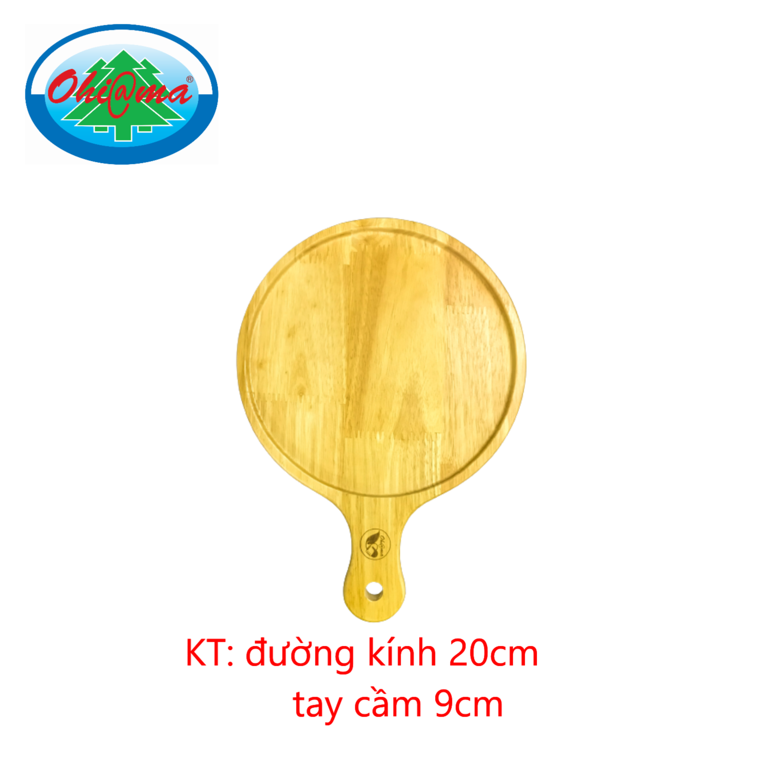 Khay pizza gỗ tròn Ohi@ma