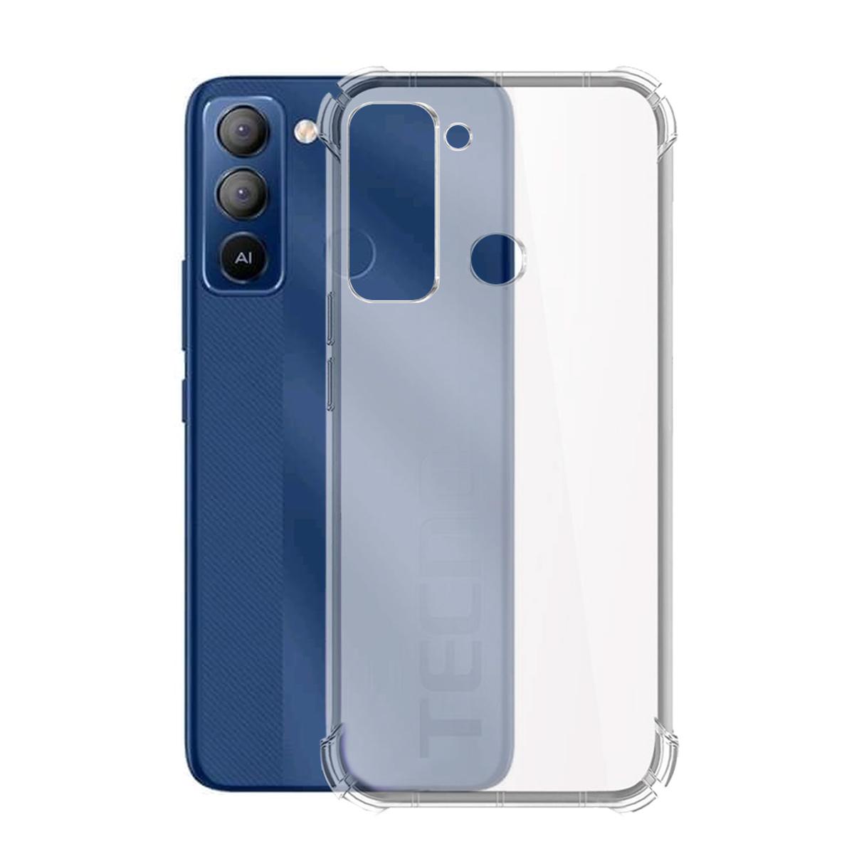 Tecno Pop 5 Lite Back Cover Transparent Extra Bumper Anti Shock Soft Crystal Clear Case For Tecno Pop 5 Lite