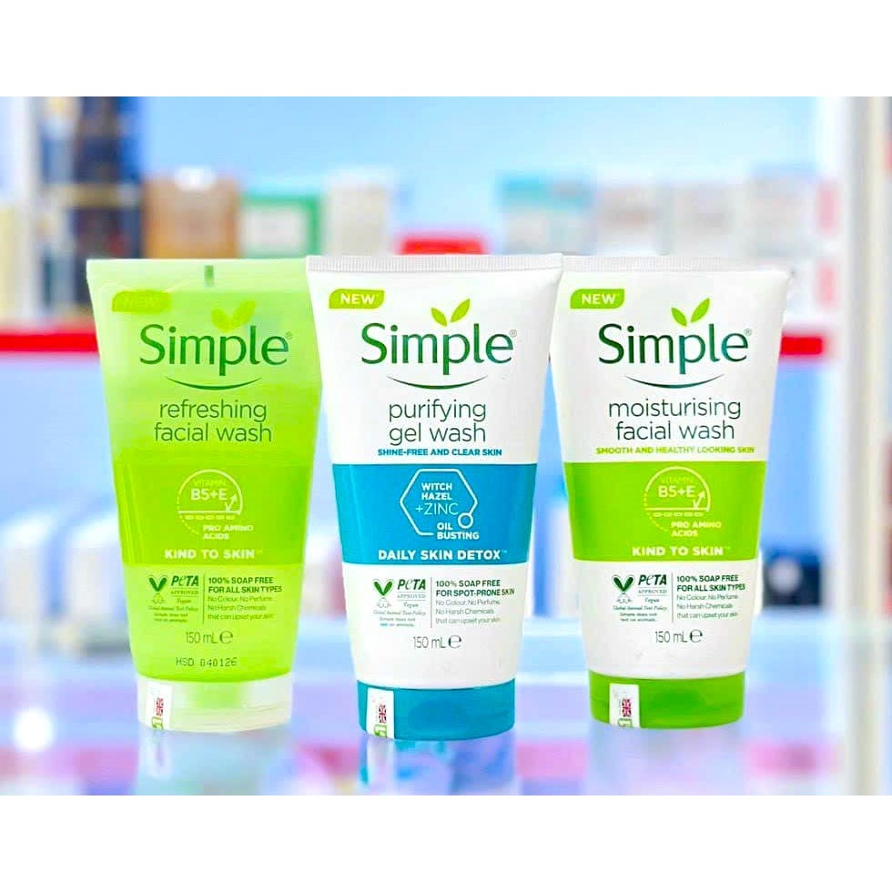 [Chính Hãng] Sữa Rửa Mặt Simple 150ml