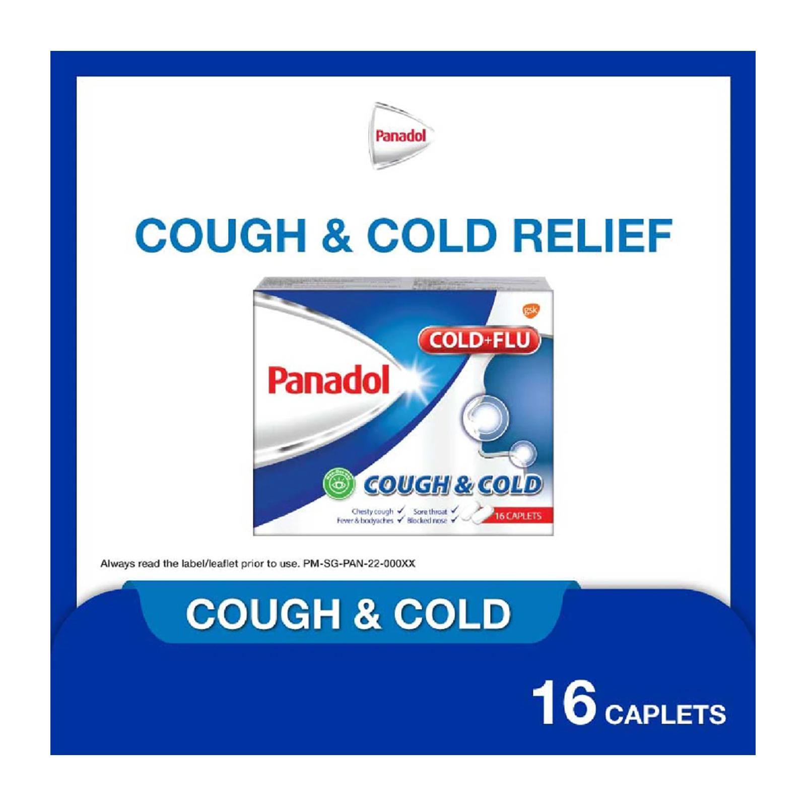 Panadol Cough And Cold For Cough Blocked Nose Fever Sore Throat Sinus
