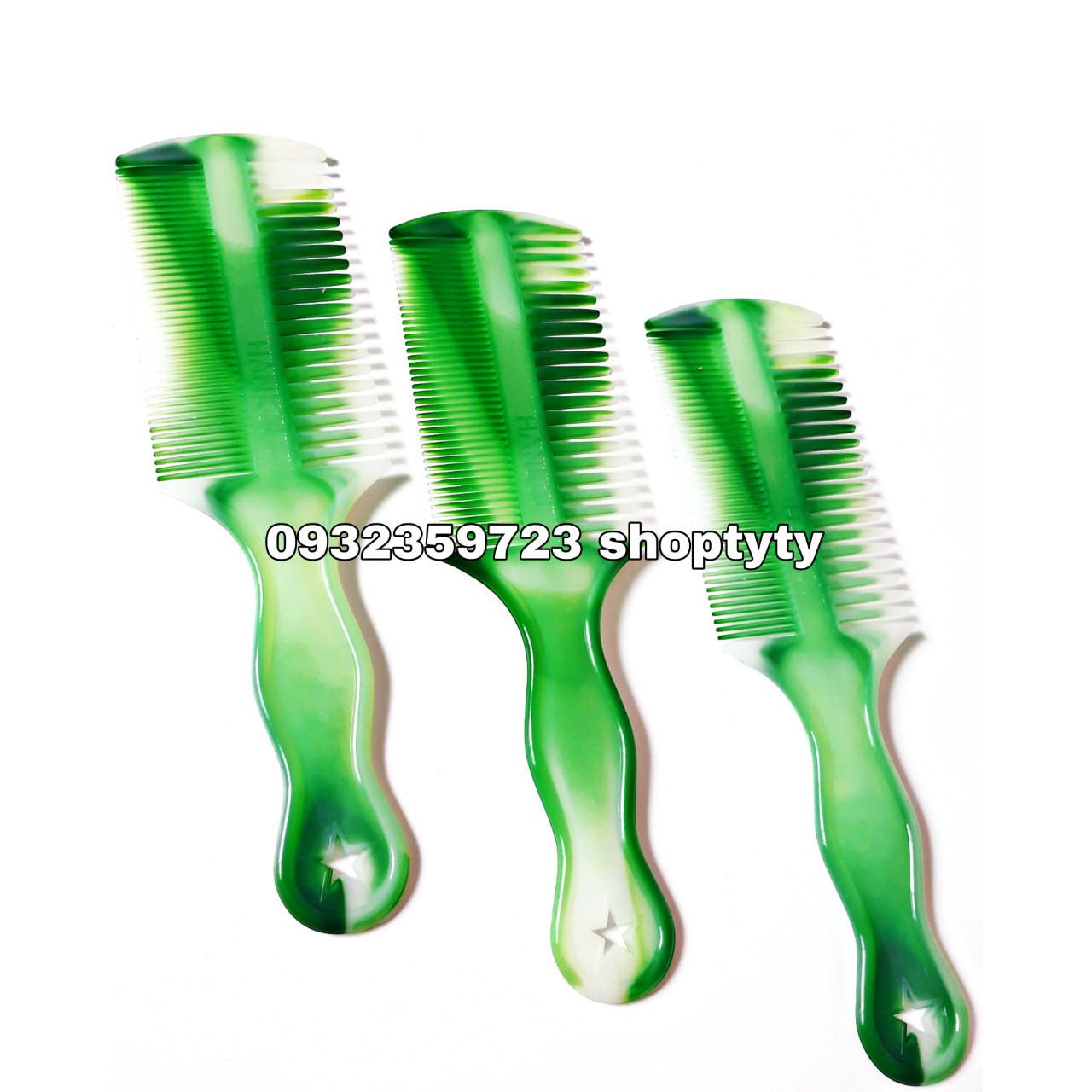 1 bịch 10 cây lược chải tóc 2 đầu chải cho tóc thẳng và vào nếp