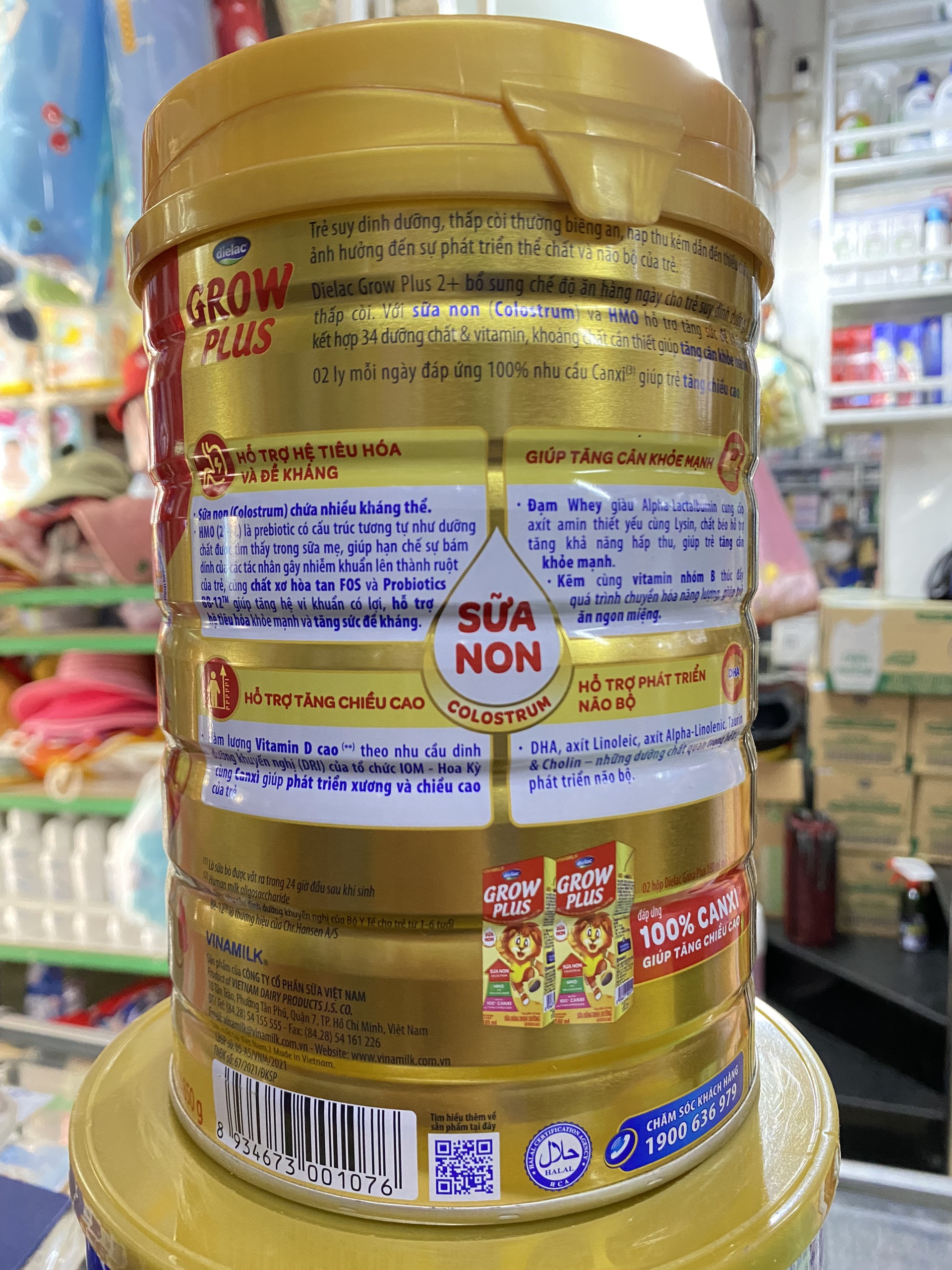 Sữa Dielac Grow Plus 2+ 900g (2-10 Tuổi)