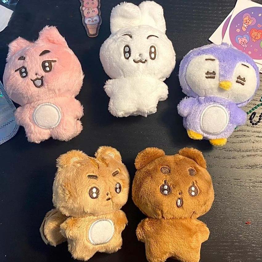 TXT Soobin Yeonjun Kpop Cartoon Peluches Dolls Plush Keyrings