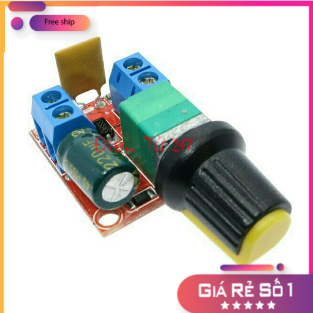 Module Điều Khiển Động Cơ PWM 5A 3V-35V (Chiết Áp Công Tắc)