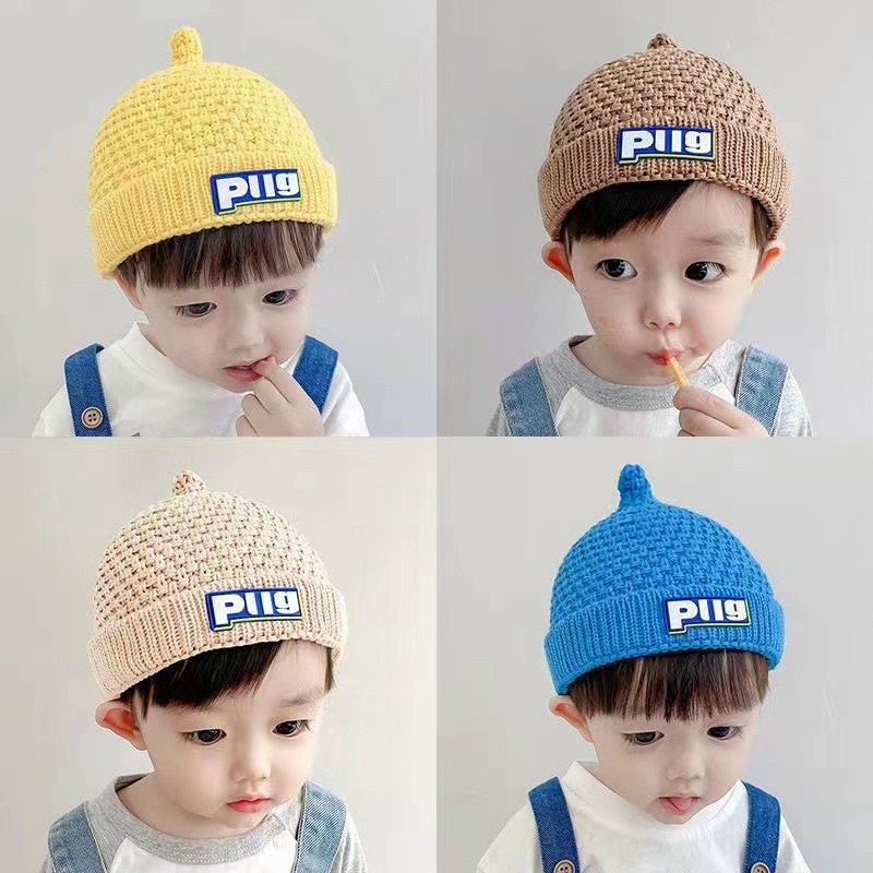 Mũ Len Piig Mũ Len Dệt Kim Cho Bé Giữ ấm