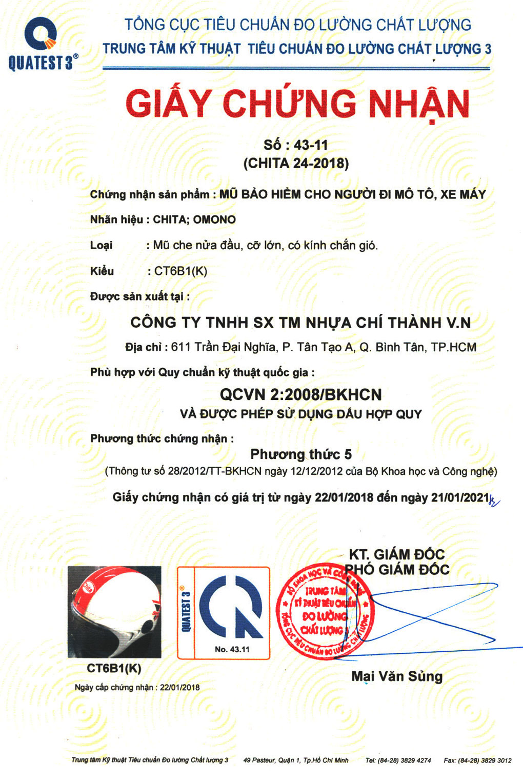 Mũ bảo hiểm 1/2 đầu không kính Chính Hãng Camry, nón bảo hiểm nửa đầu cho cả Nam Nữ, Hàng Công Ty đạt chuẩn an toàn - Huongviva