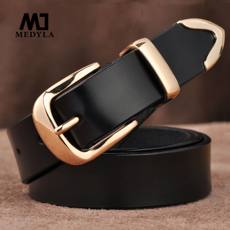 MEDYLA Women s Strap Casual All Match Women Brief Genuine Leather Belt