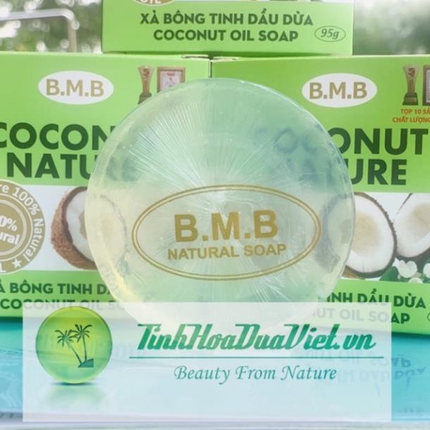 Xà bông tinh dầu dừa bmb làm sạch dưỡng sáng da giảm thâm nám 95g