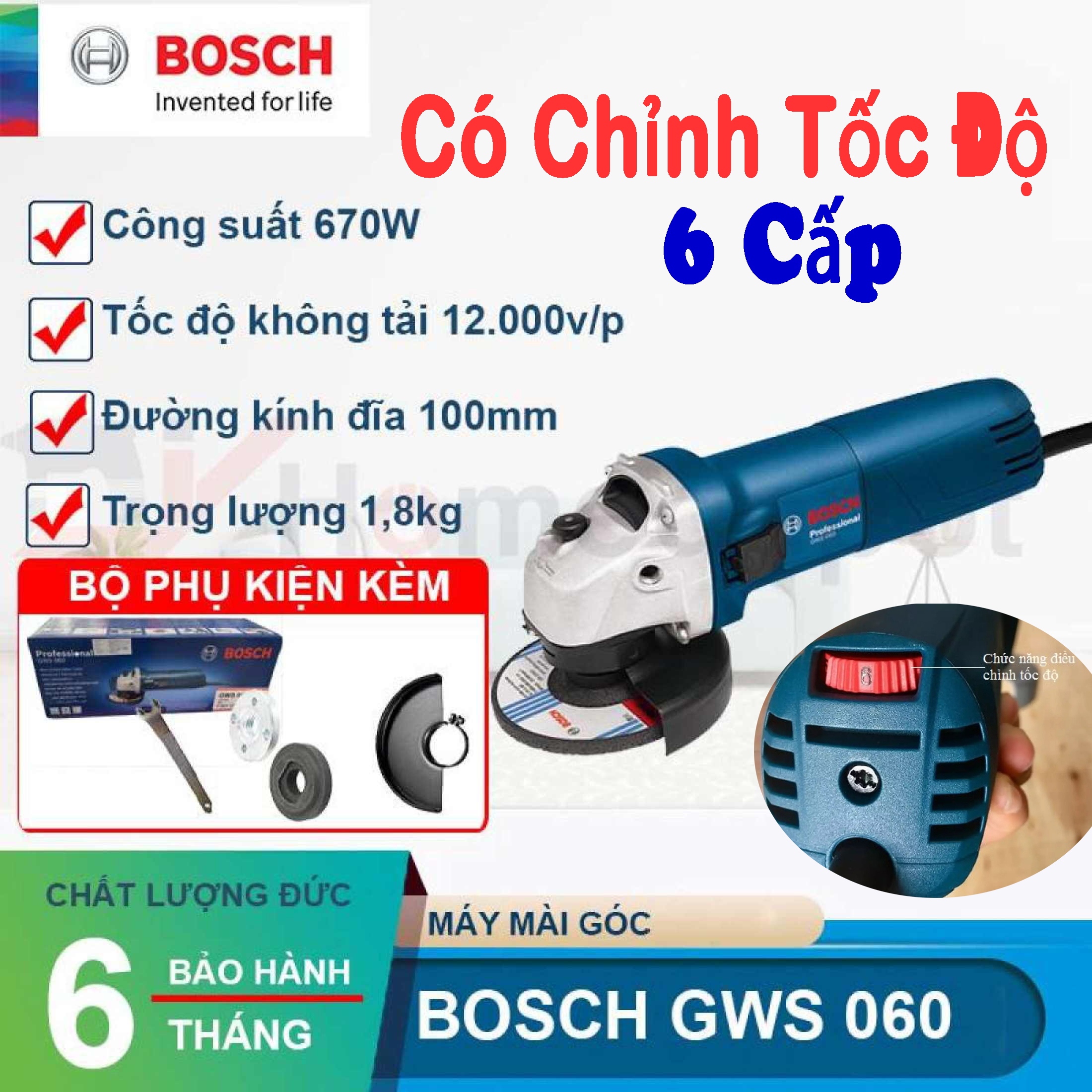 Máy mài máy cắt chỉnh tốc độ gws 6-100 sm - vật liệu 100% đồng nguyên chất - bảo hành 6 tháng - hàng cao cấp - sản xuất theo tiêu chuẩn công nghệ đức . bảo hành 1 đổi 1 bởi nhà bán hàng