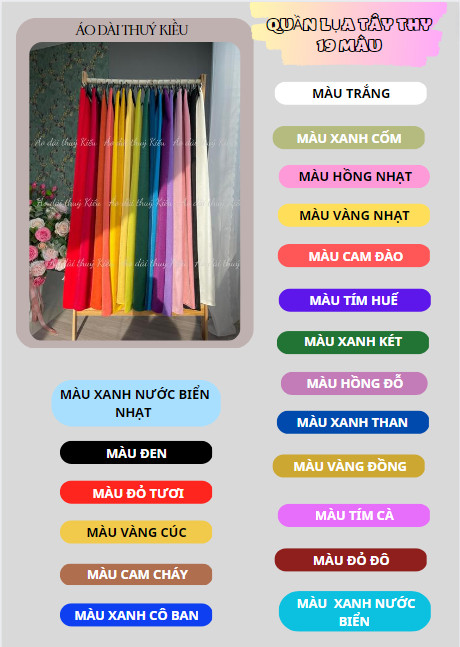 Quần áo dài truyền thống ảnh thật tự chụp hàng may sẵn đủ màu đủ size vải Lụa Tây Thi cao cấp , áo dài Thuý Kiều