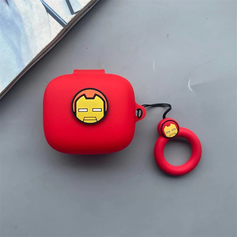 Cartoon Earphone Case for JBL Live Pro + Bluetooth Earphone Protective Case JBL Live Pro 2 Silicone Soft Cover