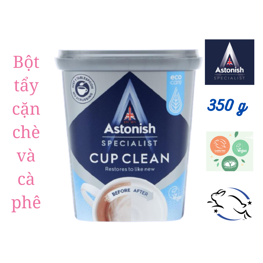 Bột tẩy cặn chè, cà phê, cặn canxi ấm siêu tốc Astonish C9630
