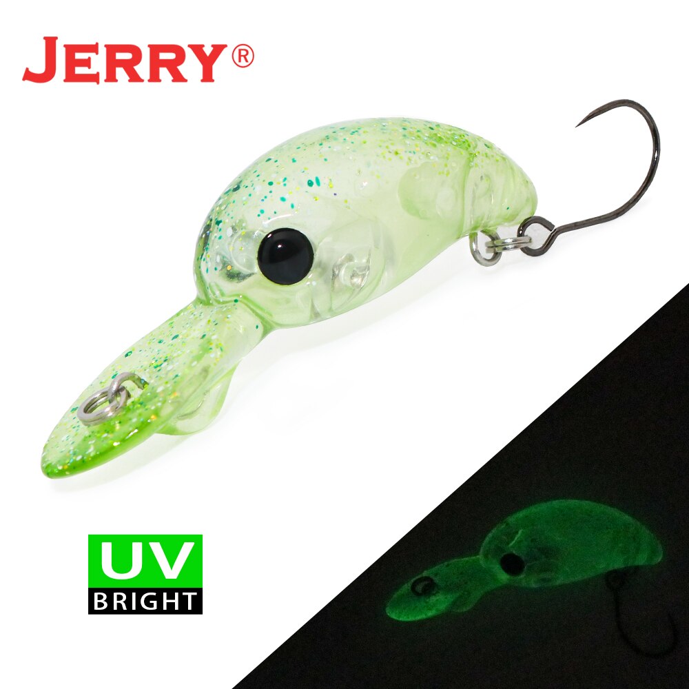 Jerry Competitor Trout Lures Floating Deep Diving Crank Wobbler Hard Bait  Plug Spinning Fishing Lure Glow UV Colors Stream&Lake
