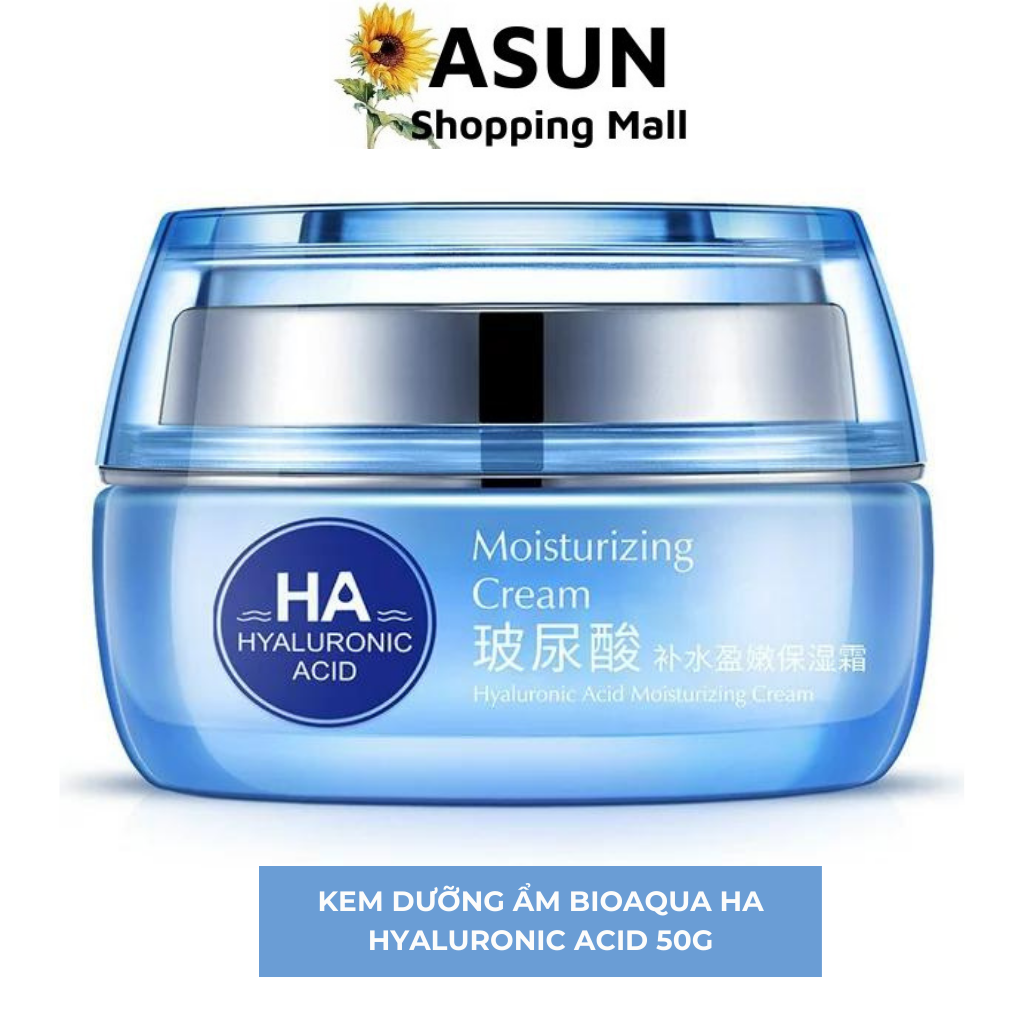 Kem dưỡng ẩm bioaqua ha làm mềm da, mát da, cấp ẩm hyaluronic acid cream 50g