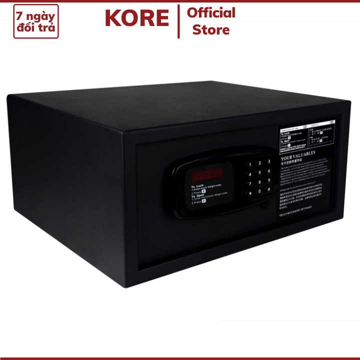 Két sắt mini cho khách sạn, Két sắt gia đình, Két sắt điện tử phím bấm nhỏ gọn bảo mật cao Khóa điện tử + Chìa