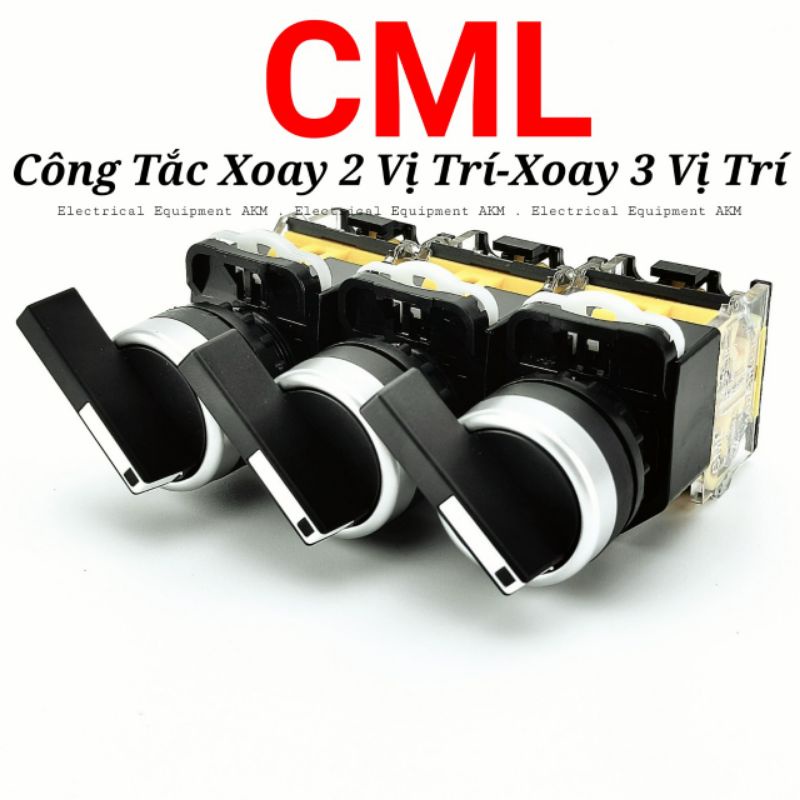 Công Tắc Xoay 2 VỊ Trí,Xoay 3 Vị Trí Phi 22 CML ( LA39-11XC/21) cần dài