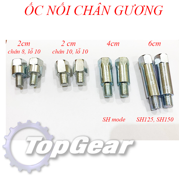 Ốc nối chân gương 10 ly zen xuôi