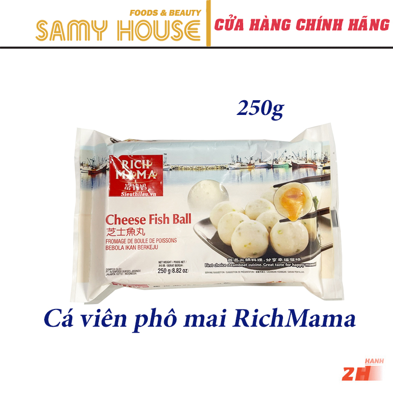 [Samy Food] [HCM SHIP 2H] Cá Viên Nhân Phô Mai RichMama 250g