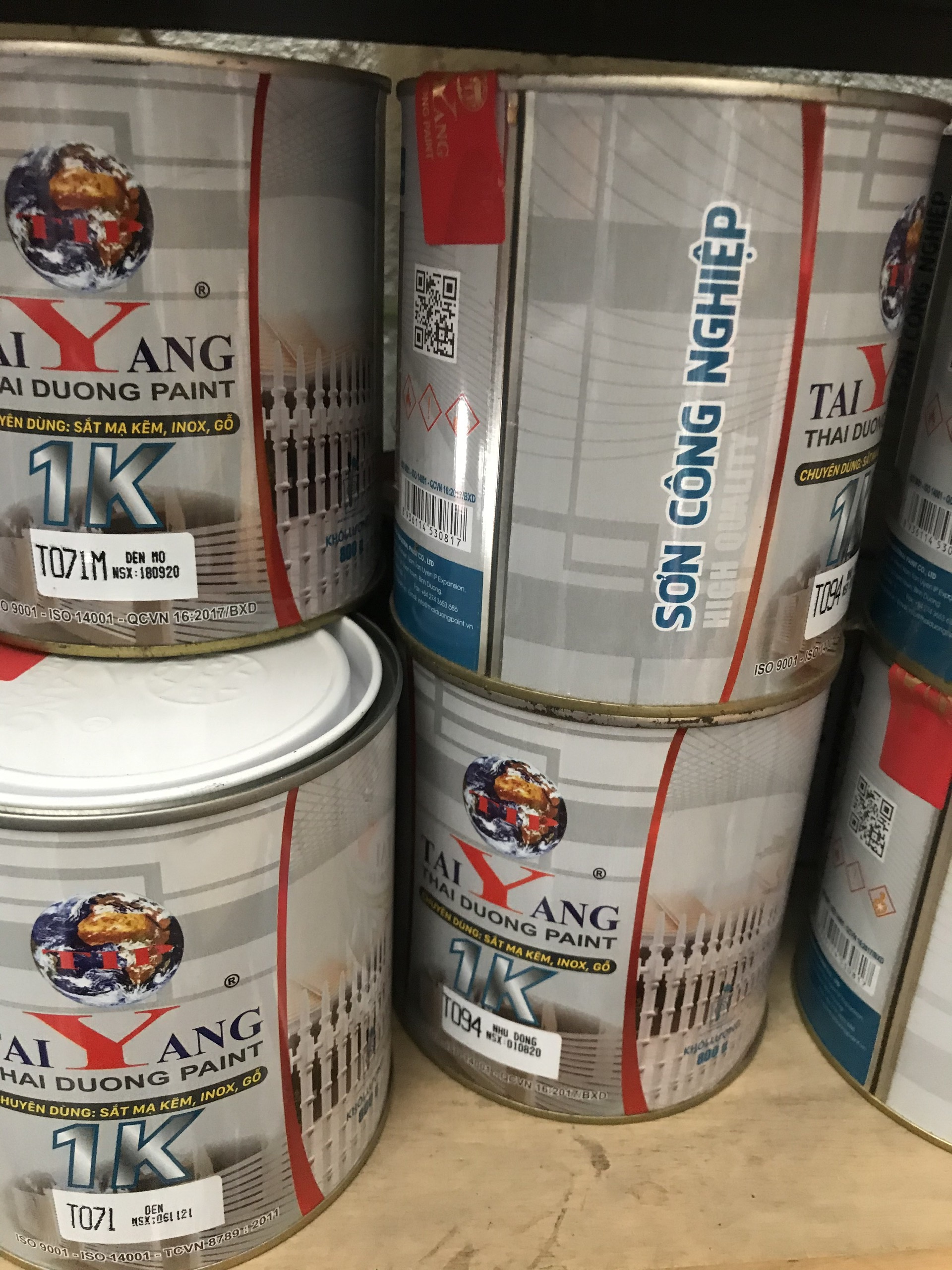 Sơn Kẽm 1thành phần taiyang(tip) lon 800gr