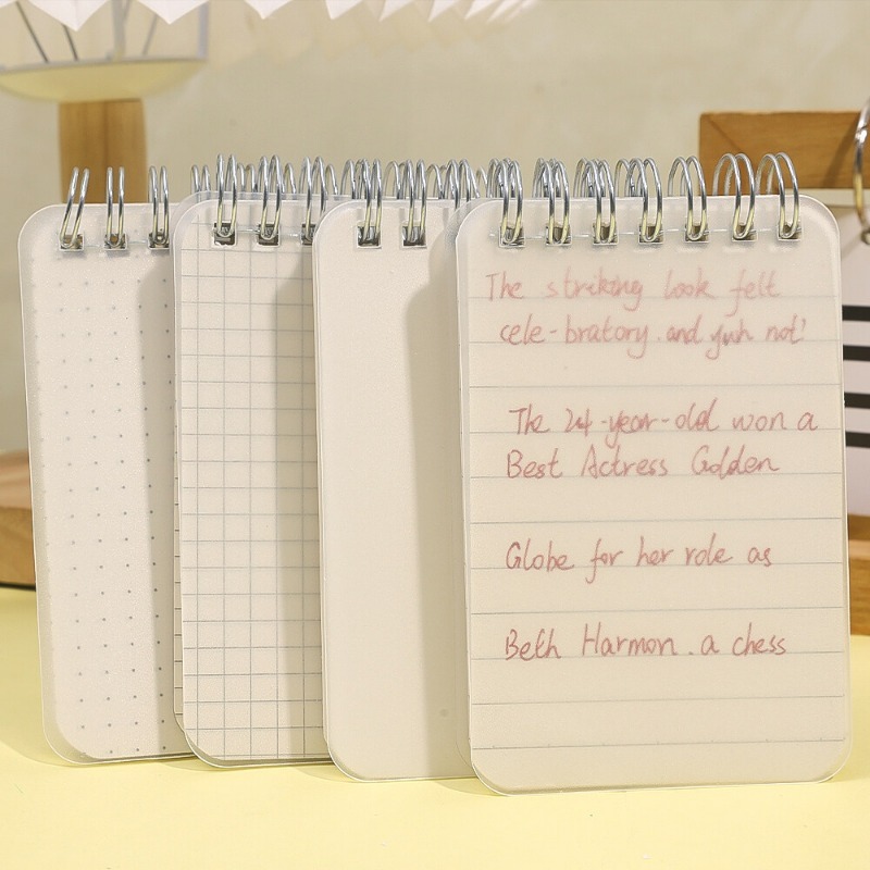 80 trang Túi mini A7 Nhật ký di động trống lưới sổ tay lò xo pageable từ viết cuốn sách văn phòng nhà cửa Phụ kiện trường học