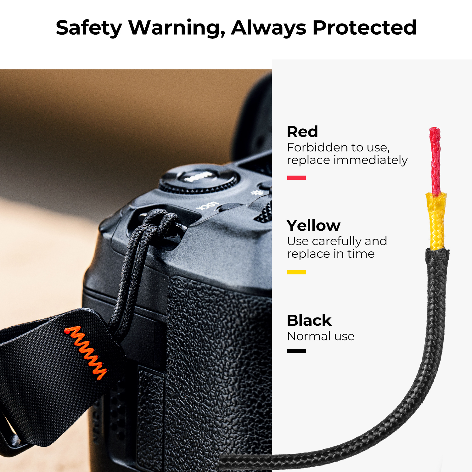 K&F Concept Camera Wrist Strap for Photographers Compatible with  DSLR SLR Mirrorless Camera