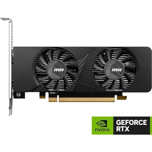 MSI GeForce RTX 3050 LP 6G OC Low Profile Size No Auxiliary Power  Required Dual Fan Graphics Board VD8790