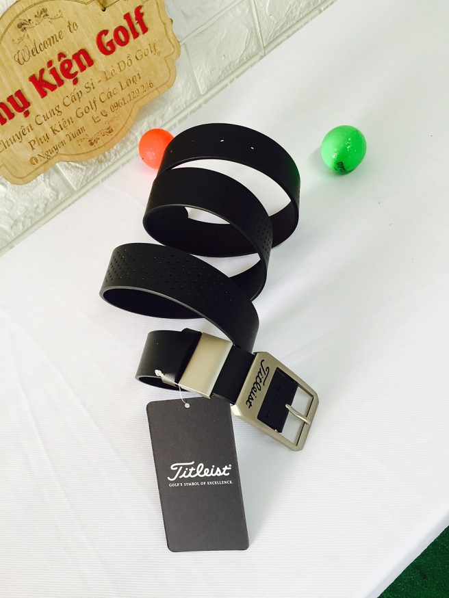 Thắt lưng golf (màu đen-trắng) Golf belt-골프벨트