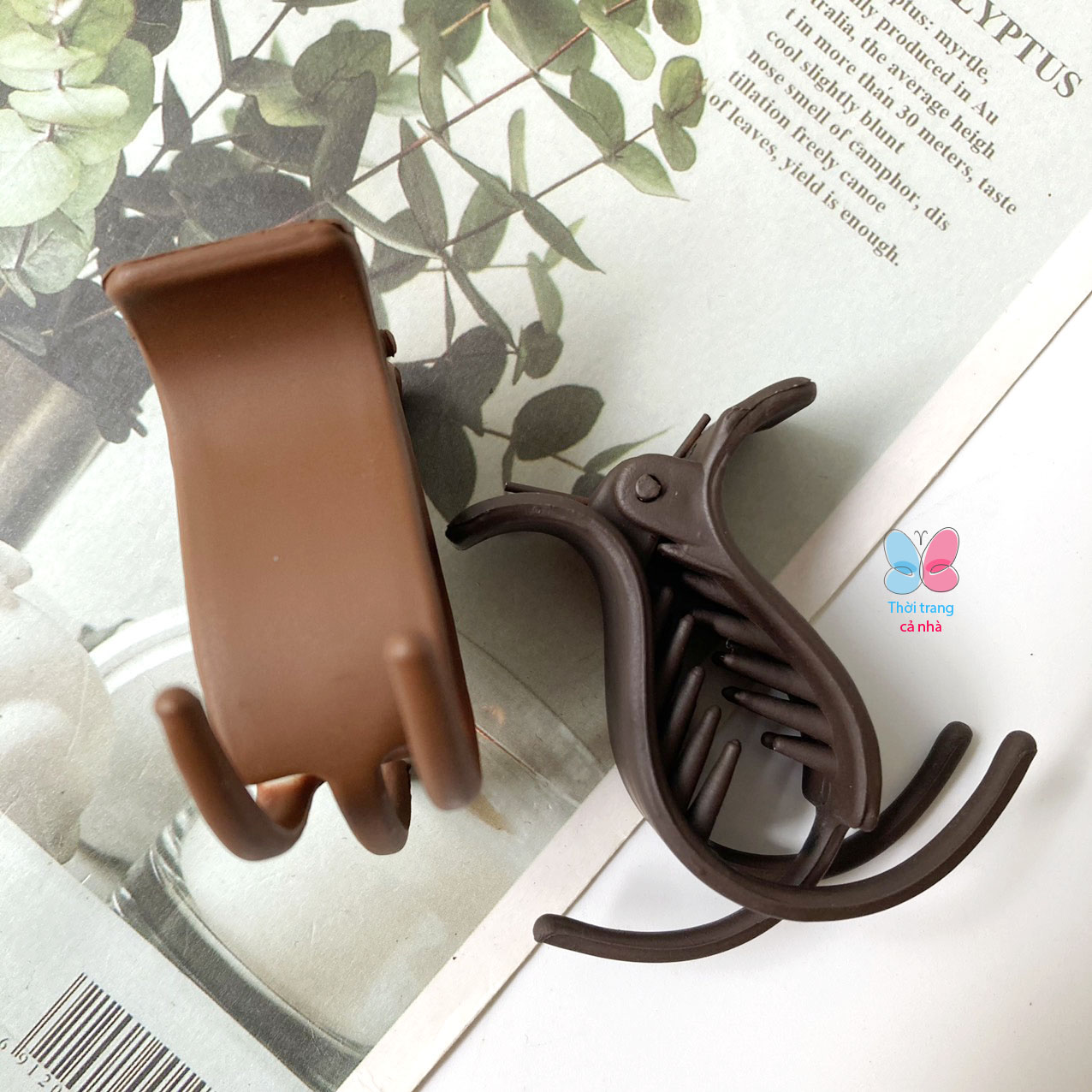 3-Tooth, 5-Tooth Folding Hair Clip, Matte Color, Type 1, Dbt28