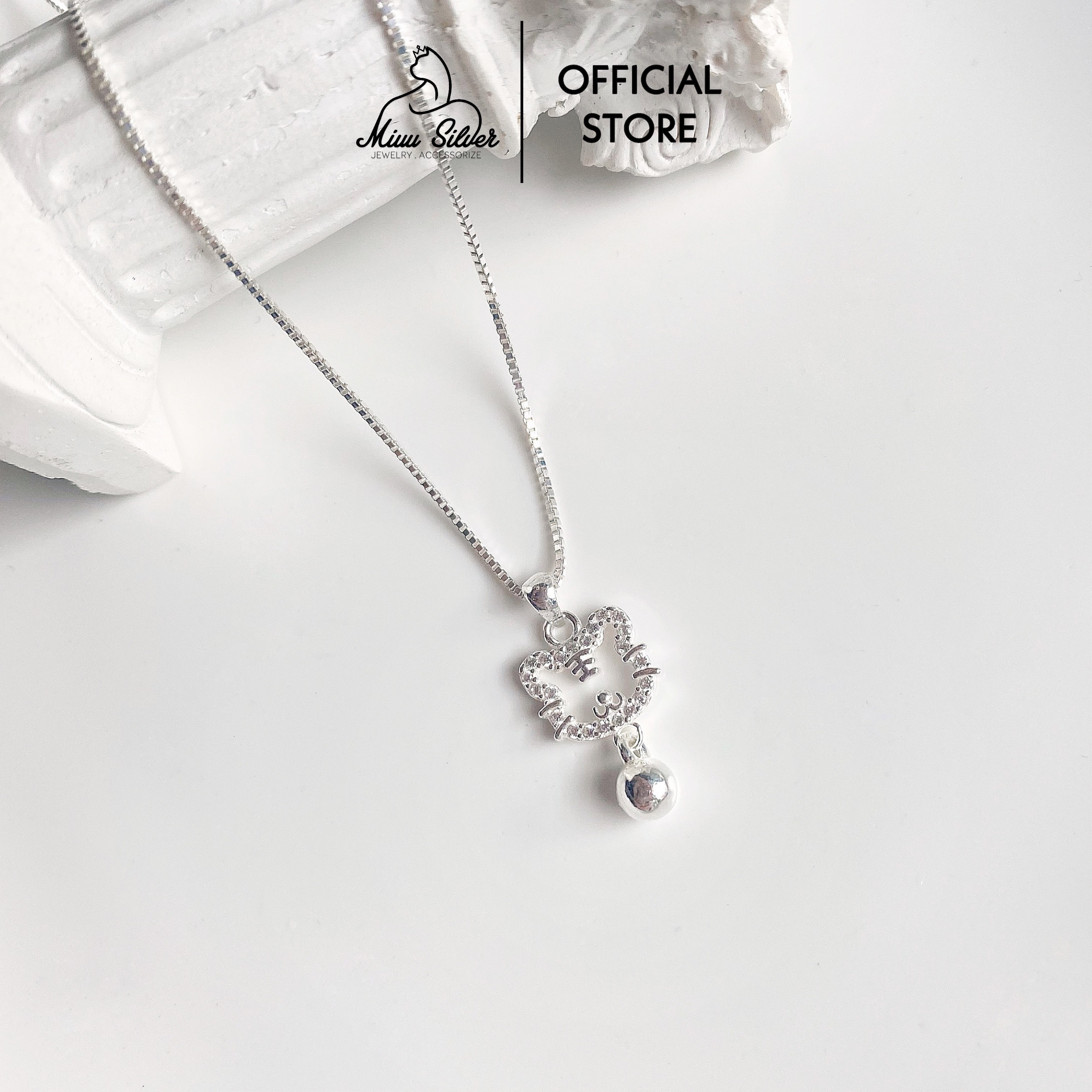 Dây chuyền bạc Miuu Silver, vòng cổ nữ Kim Dần