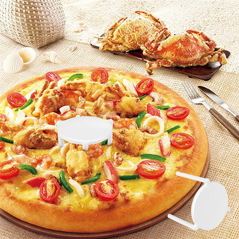 HE🔥 100Pcs Pizza Saver Stand White Plastic Tripod Stack Fixing Rack Baking Tool