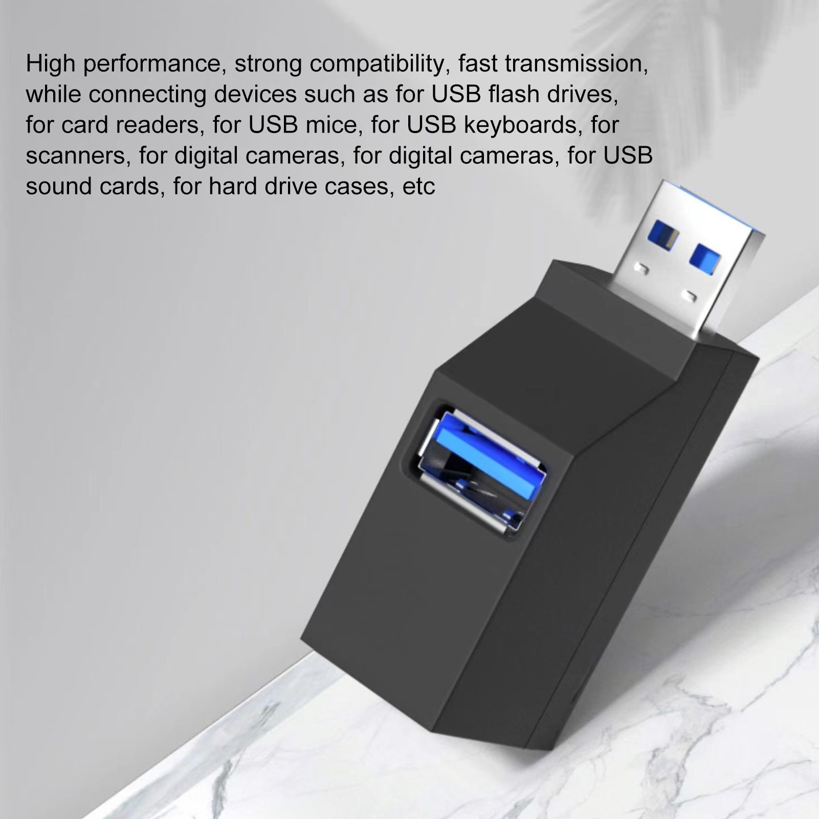 Super Speed Usb Hub Usb Hub for Car Portable Usb 3.0 Hub High-speed Data Transfer Wireless Expander Plug Play Ideal Laptop Accessory