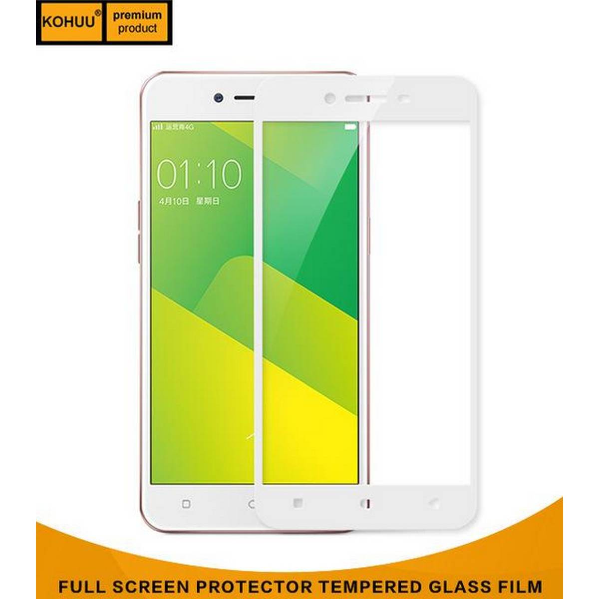 Oppo A37 Glass Protector 5D Tempered Glass For Oppo A37 - White