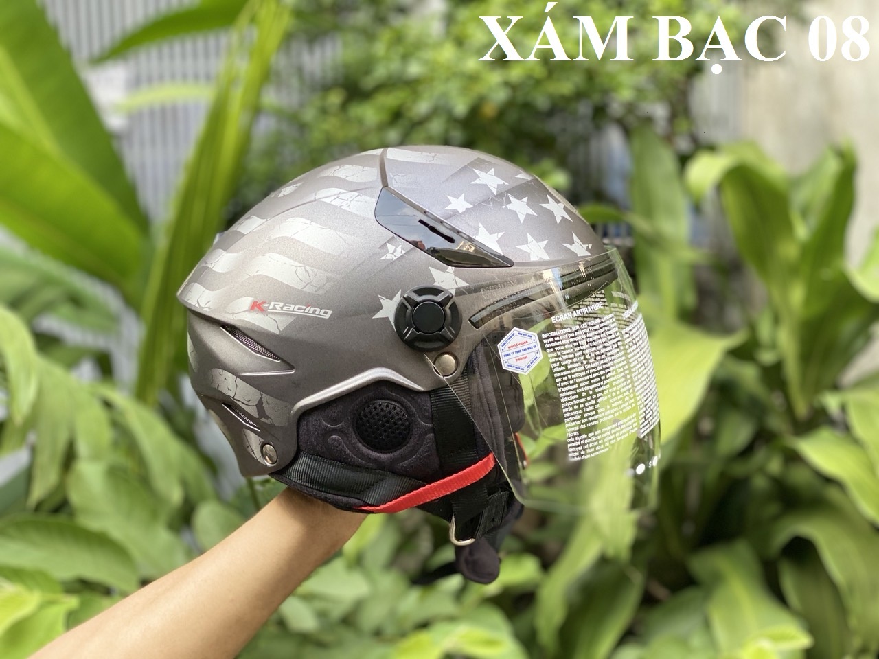 Nón Bảo Hiểm KYT PLAIN TYGER 1/2 Chính Hãng