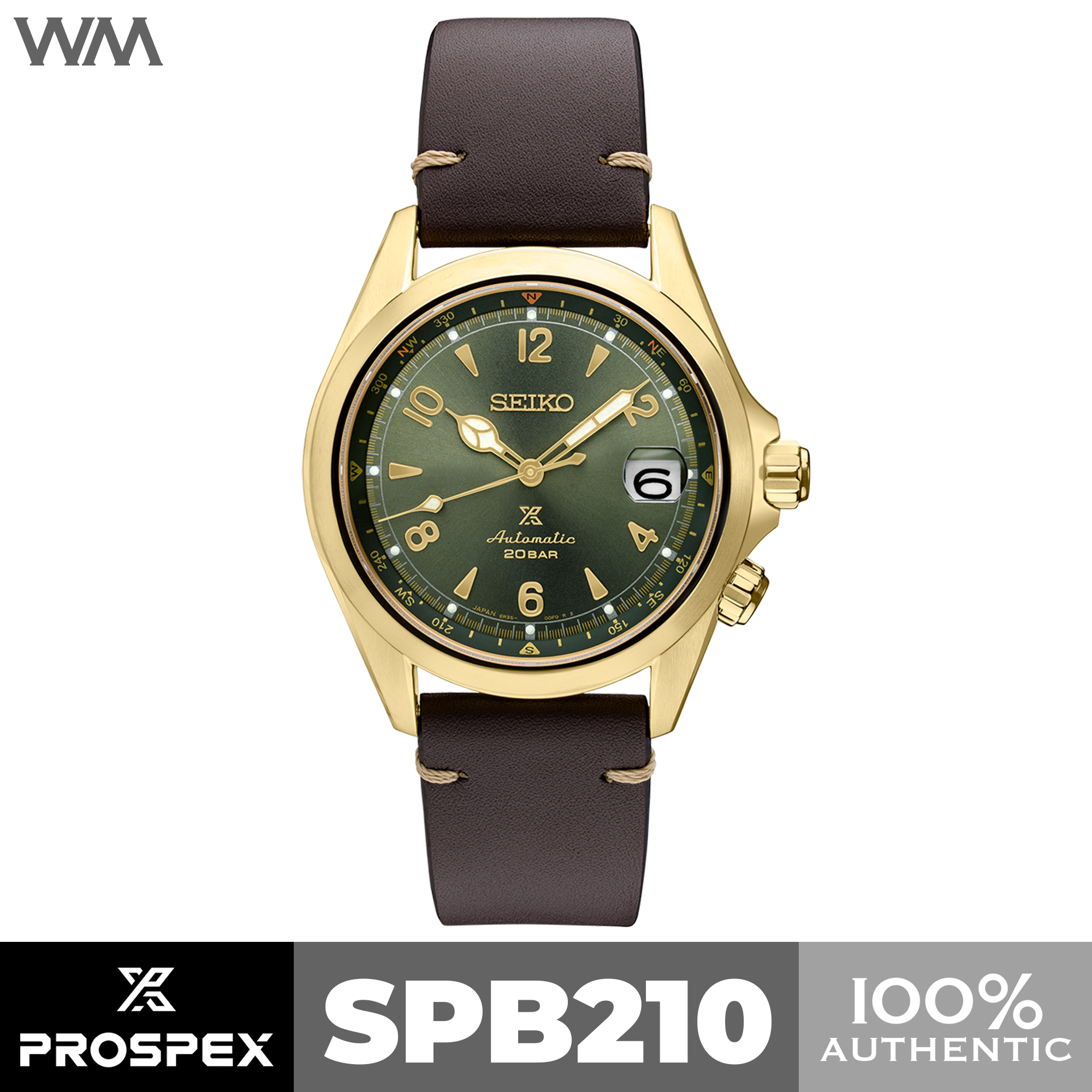 Seiko Prospex Gold Alpinist Sunbeam Automatic Watch SPB210 SPB210J1 ...