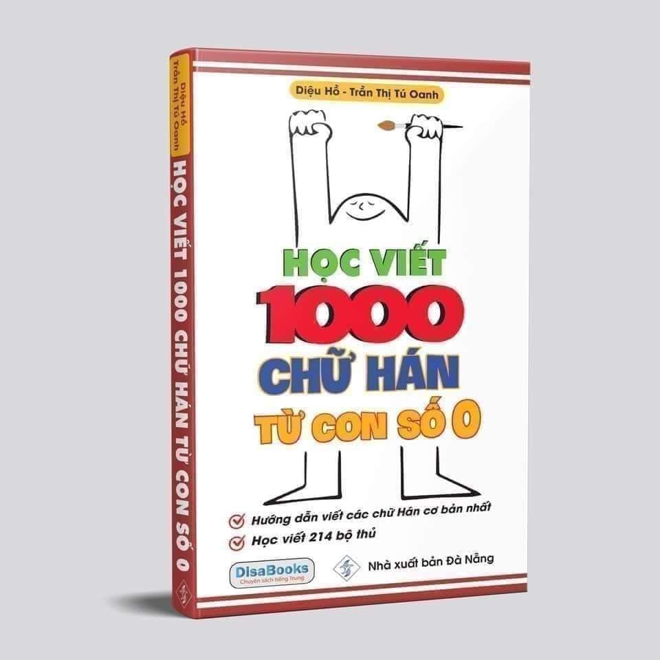 Sách - Học viết 1000 chữ Hán từ con số 0