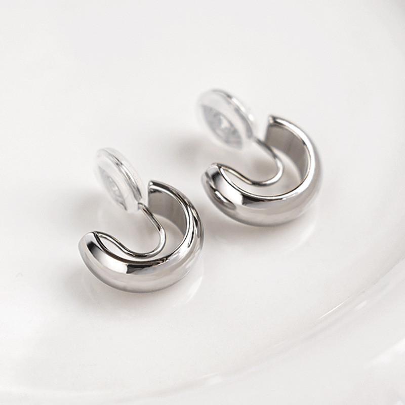 New%202025%20Retro%20Gold%20Frosted%20C%20Shape%20Ear%20Clip%20Earrings%20for%20Women%20Trendy%20Jewelry%20Accessories%20-%20Image%208