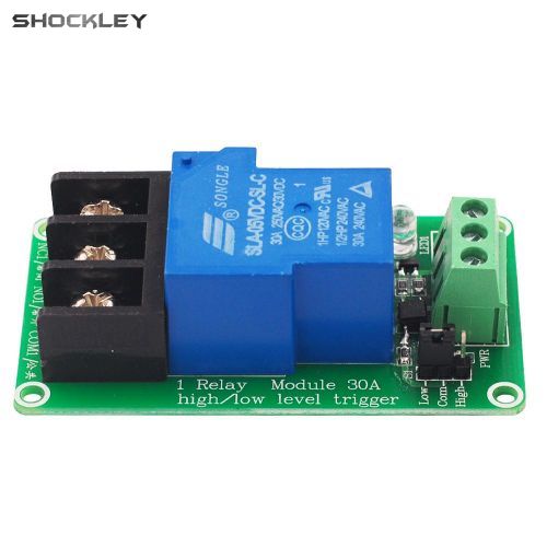 Shockley AC250V 30A 4 rơ Le kênh mô-đun công suất cao DC5V 12V 24V cao thấp mức độ công tắc kích hoạt mô-đun