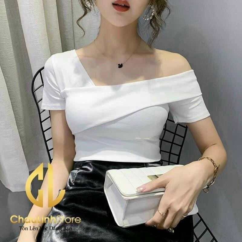 Áo thun gân bẹc vai sang chảnh MC445.