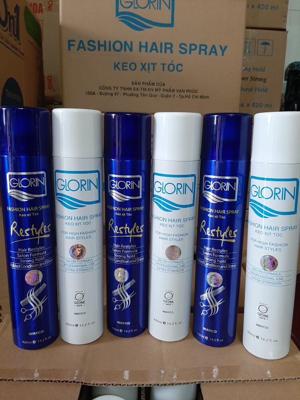 Keo Xịt Tóc Giũ Nếp GLORIN 420 ml