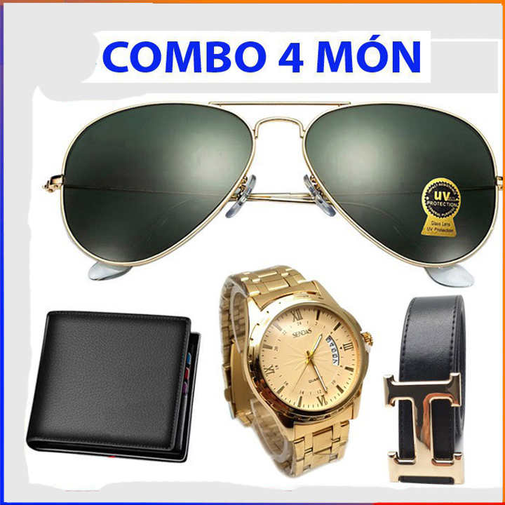 Combo 4 món phụ kiện nam thời trang
