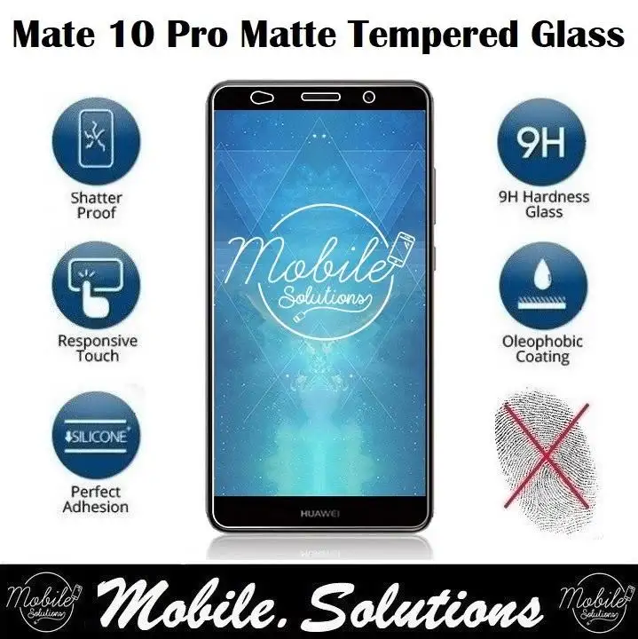 Huawei Mate 10 Pro Tempered Glass Screen Protector Matte Anti Glare Lazada Singapore