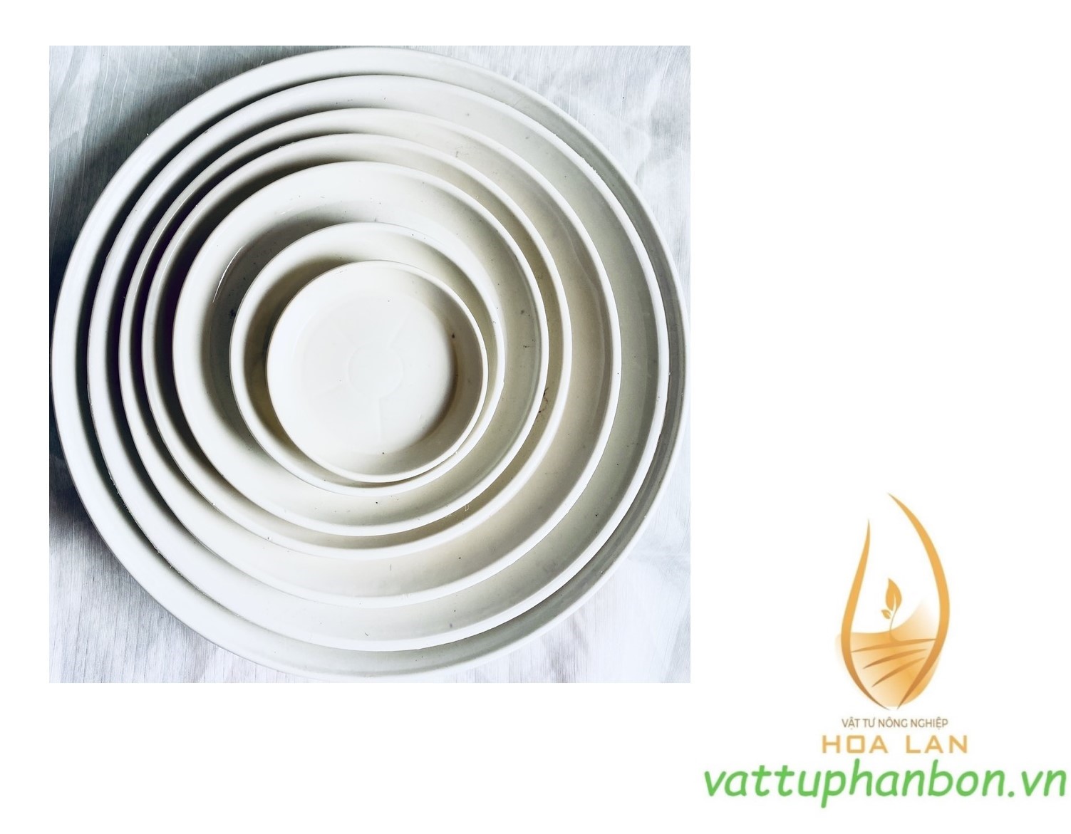 Đĩa lót chậu tròn Phi 21cm - #036C#