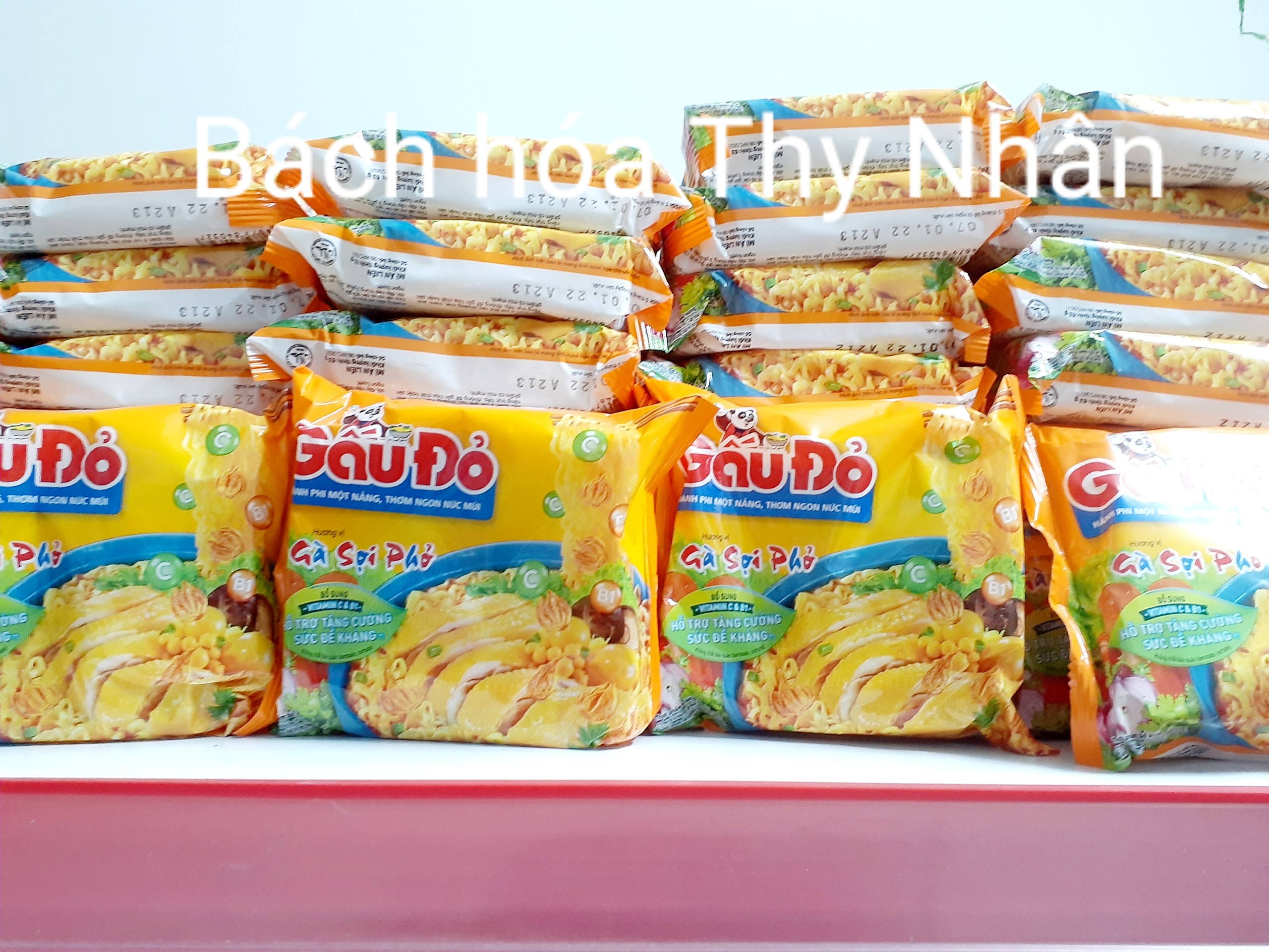 Mì Gấu Đỏ Gà Sợi Phở 1 thùng