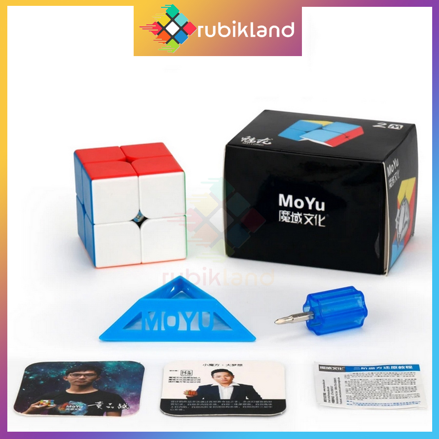 Rubik 2x2 moyu meilong 2m m series moyu m meilong m rubic 2 tầng nam châm stickerless đồ chơi trí tuệ trẻ em