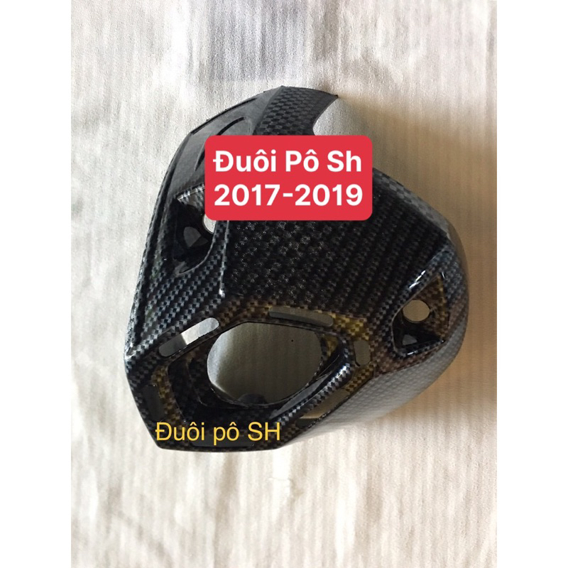 Ốp đuôi pô sh 2017-2019 carbon artistar