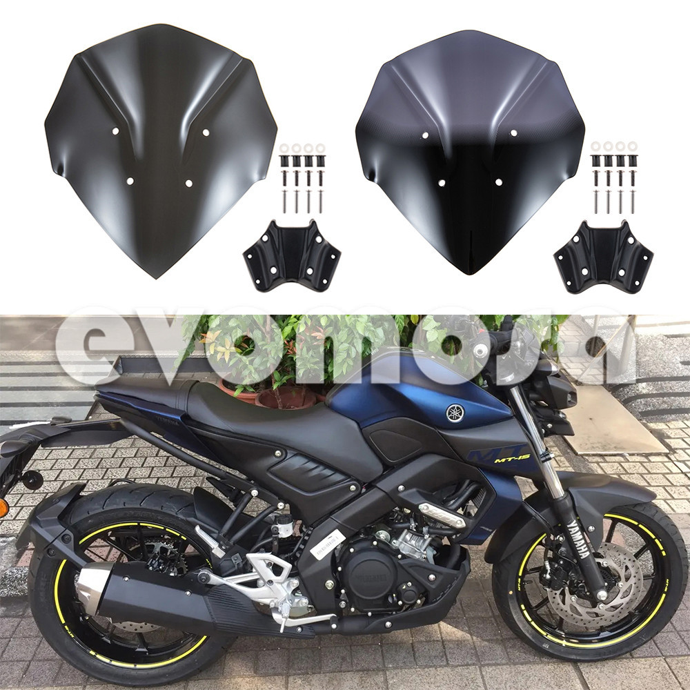 For yamaha yzf mt15 mt 15 mt-15 2018 2019 2020 18-19-20 motorcycle windshield windscreen wind deflector motorcycle sports windshield windscreen visor viser