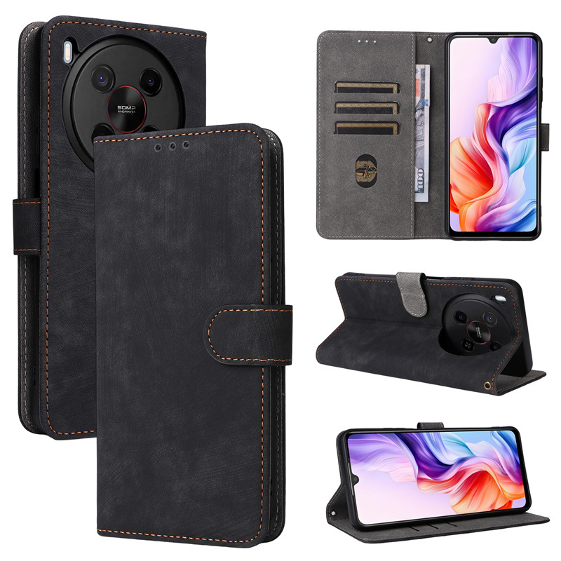 ZTE Blade V70 Max/Nubia V70 Max Leather Phone Case,Wallet RFID Shockproof Phone Case Cover for ZTE Blade V70 Max/Nubia V70 Max.