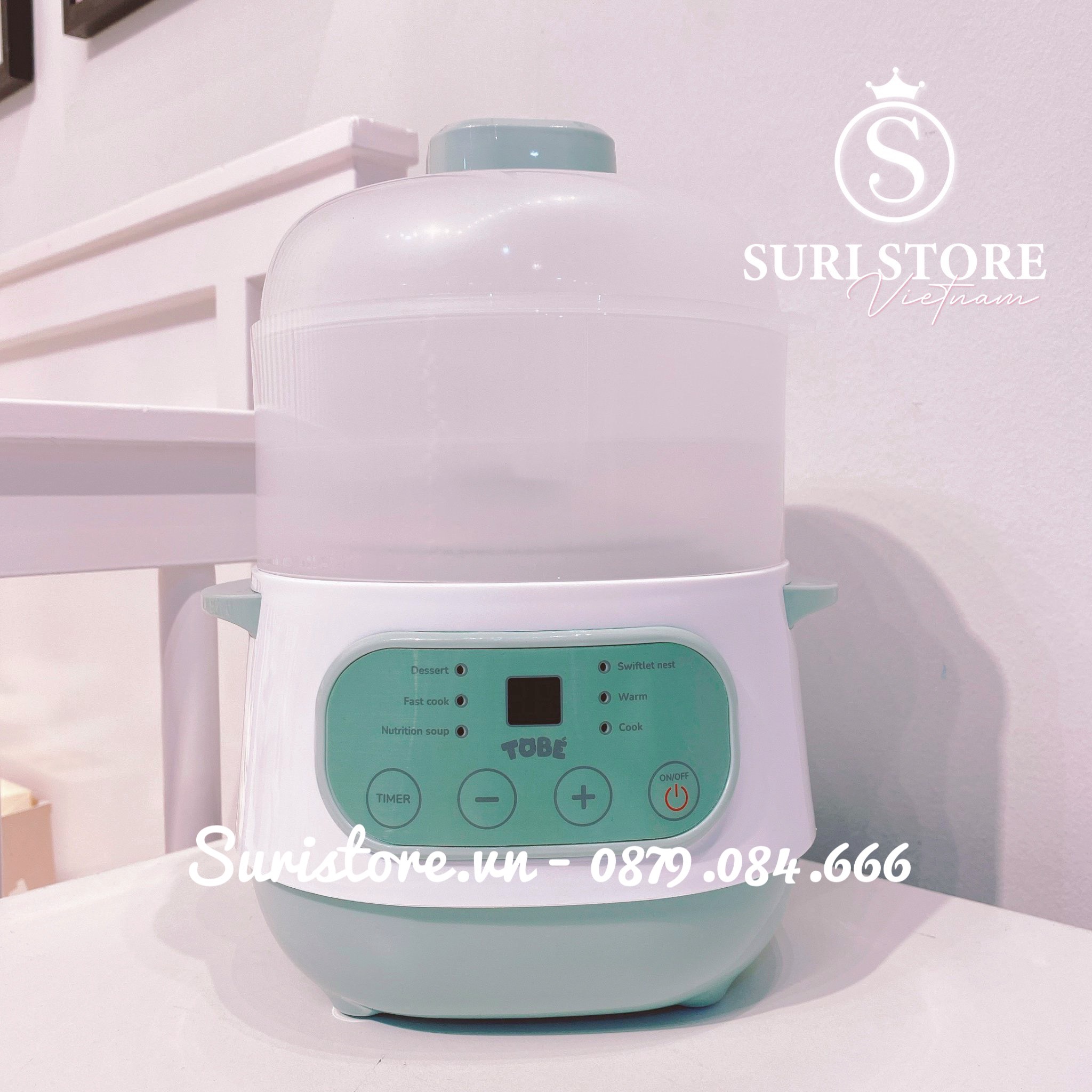 Nồi nấu cháo chậm Tobe 1L