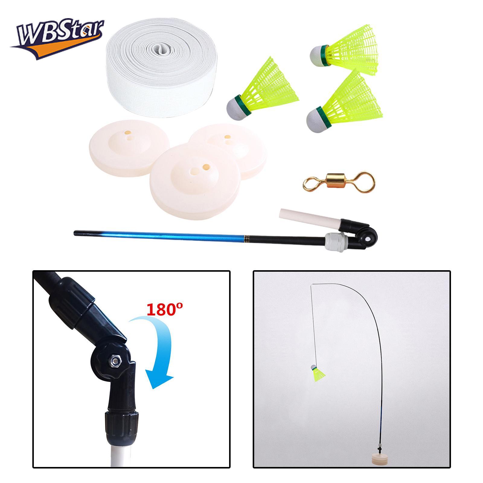 WBStar Premium Badminton Self Training Device Self-Study Aids Badminton Trainer Backyard Auto Rebounding Exerciser Exercising Machine